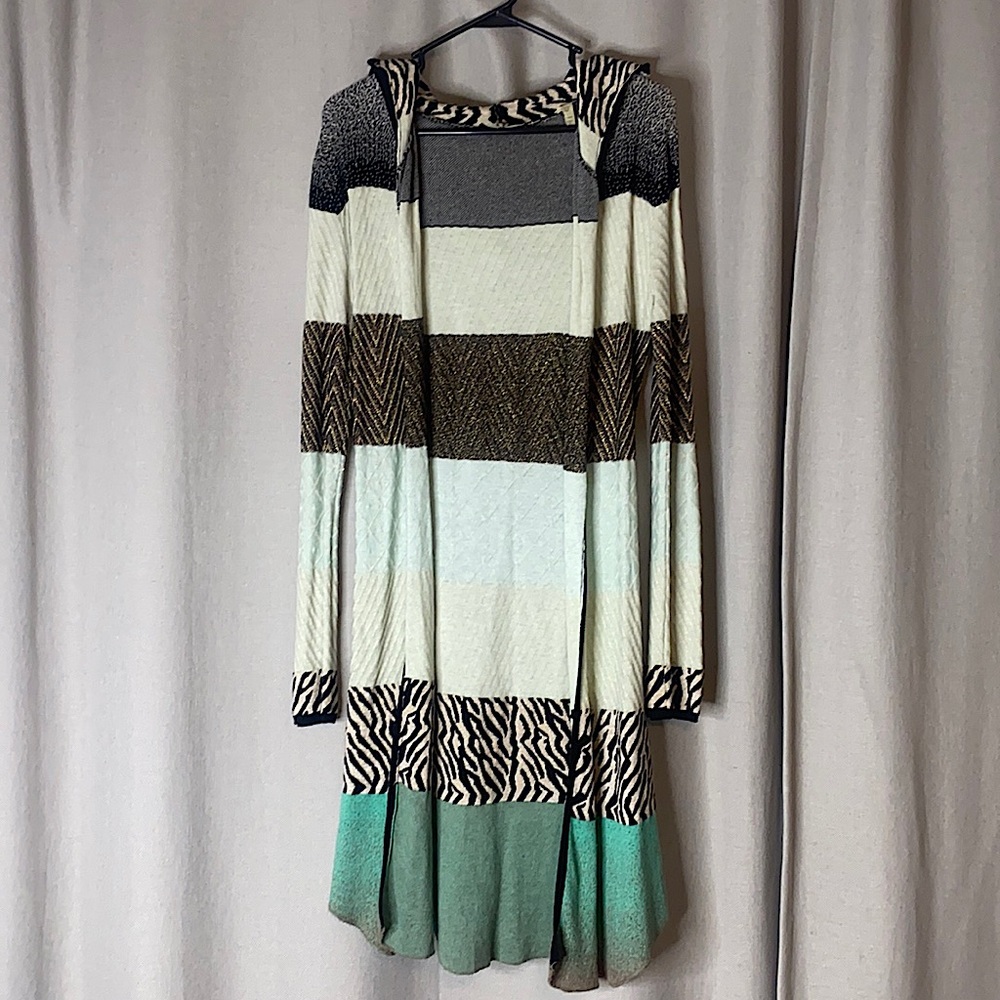 Animal print cardigan